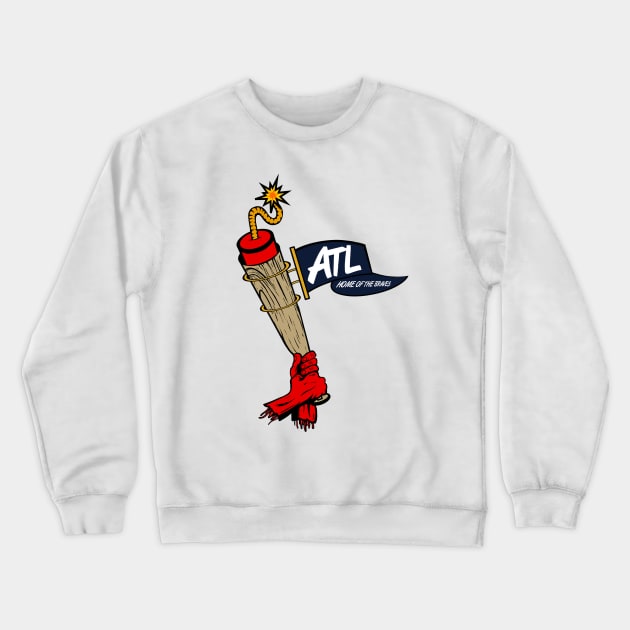 Braves Boomstick Crewneck Sweatshirt by ThePunkPanther